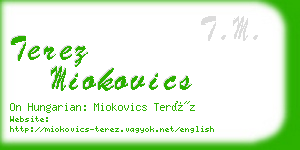 terez miokovics business card